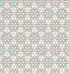 Modern Colorful Moroccan Tiles | Seamless Mosaic Tile Background