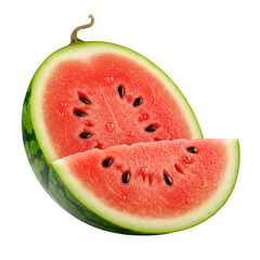 A bitten slice of watermelon held in hand, representing juicy freshness and simple joy. Great for...