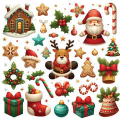 Christmas elements vector