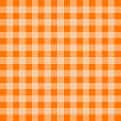 Soft Orange Gingham Seamless Checkered Pattern Background