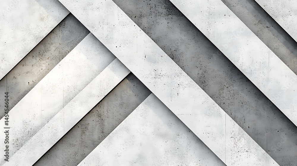 Poster abstract geometric pattern of overlapping concrete slabs creating a modern, industrial design