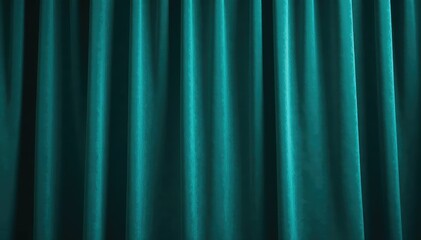 Deep teal velvet curtains, rich texture, elegant folds , photography, texture, teal curtains