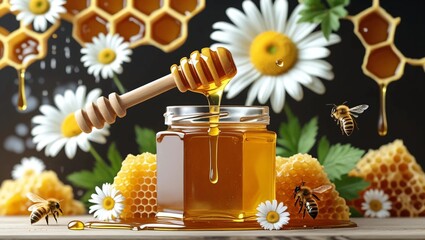 honey and honeycomb