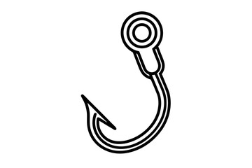 Hook silhouette vector illustration