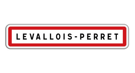 Panneau Levallois-Perret, Hauts-de-Seine, Île-de-France