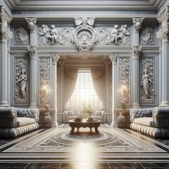 Obraz premium Defined by classical European salon