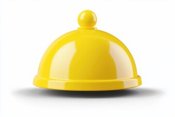 Yellow construction hat isolated on white background on transparent background