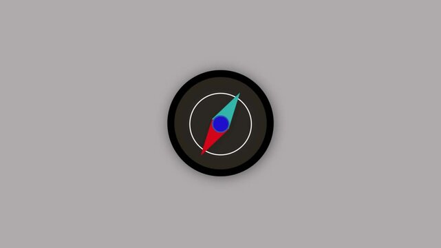 Animated compass with Alpha Channel | MOV Format