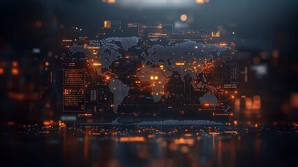 Global digital map interface