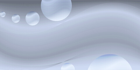Abstract Light Gray Wave Background