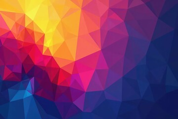 Obraz premium Abstract geometric shapes with vibrant color gradients, design, digital