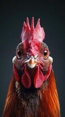 Close-up portrait of a rooster