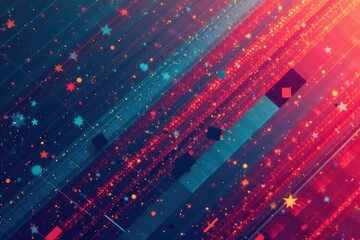 Fototapeta premium Geometric shapes, repeating lines, minimal design, style, shape