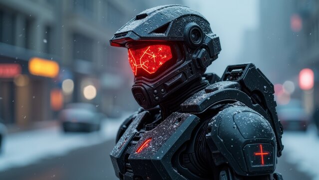 Tech savvy mechanical warrior