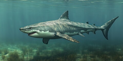 Fototapeta premium Shark underwater