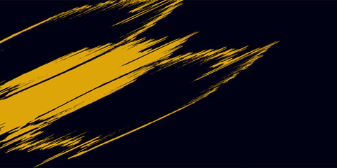 Halftone yellow dots pattern and black gradient grunge texture background. Dotted line comic sport style new concept vector illustration. © moh