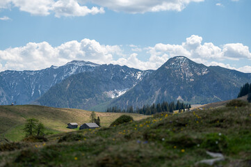 Fototapeta premium Bergpanorama Postalm