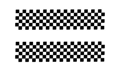 Racing flag vector icon on white background. Checkered flag. start and finish crossed flag. Racing flag.	
