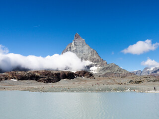 Image of the famous mountain called Matterhorn or Cervino