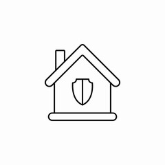 smart secure home icon sign vector