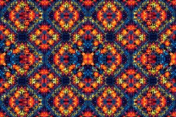 Geometric tapestry pattern with bold lines, seamless repeat , background, abstract, lines