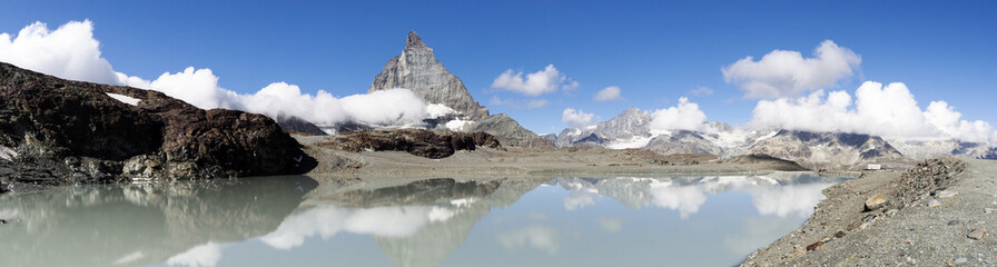Image of the famous mountain called Matterhorn or Cervino