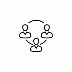 team communication icon sign vector