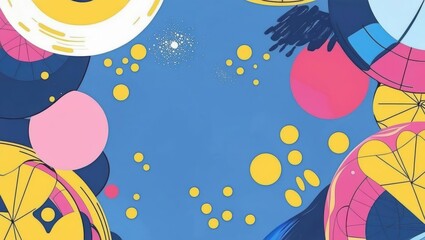 Abstract Circular Pattern Featuring Vibrant Digital Elements, Representing Modern Innovations And Connectivity In Digital Projects.​	
