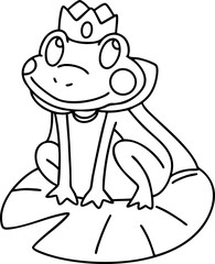 illustration frog prince