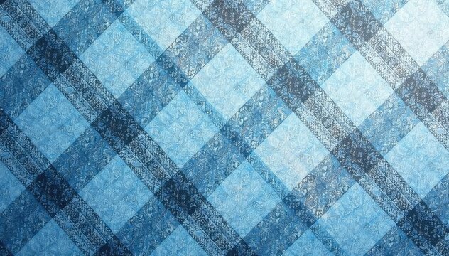 Subtle blue & grey plaid, soft texture, seamless, light, modern, seamless