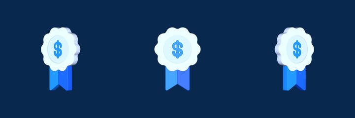 award digital marketing 3D icon