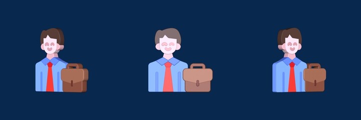 business man business finance 3D icon