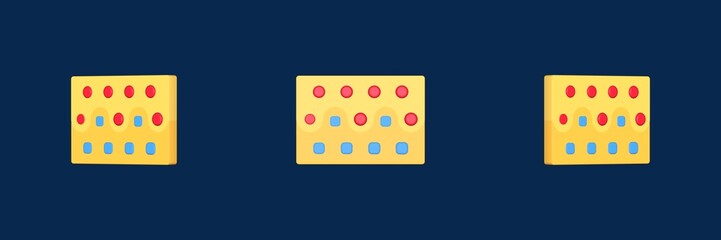 diffusion physics process 3D icon