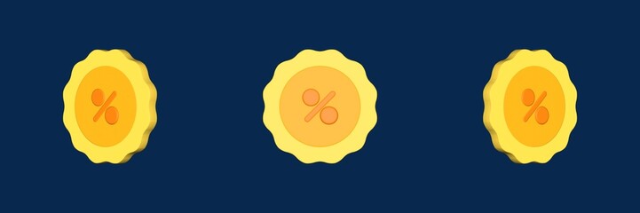 discount payment 3D icon