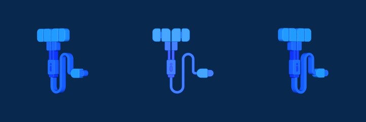 earphone electronics device 3D icon