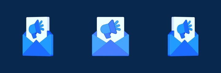 email digital marketing 3D icon