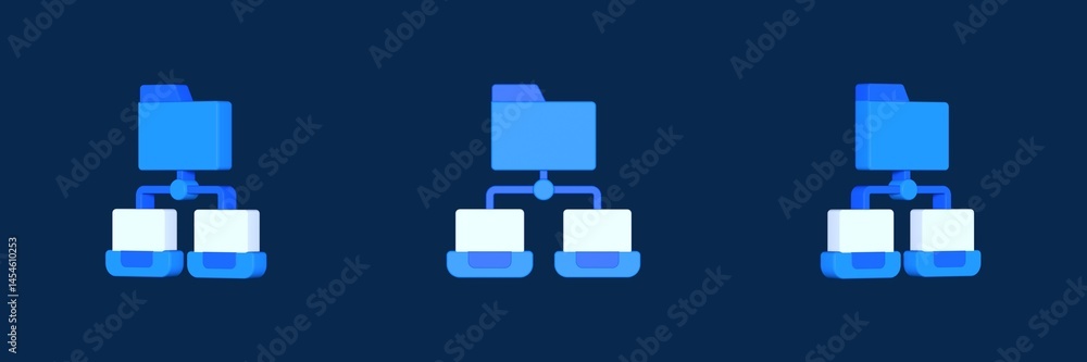 Poster file transfer web hosting 3d icon