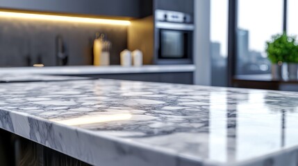 Sunlit Leaf Shadows on Marble Texture Overlay