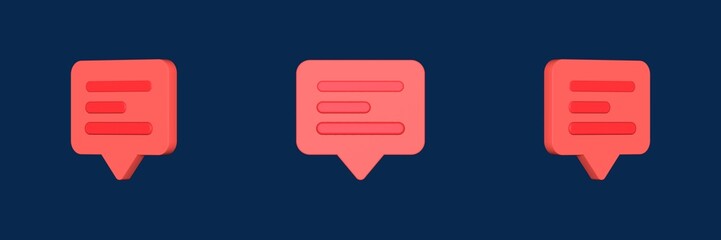 message interface essential 3D icon