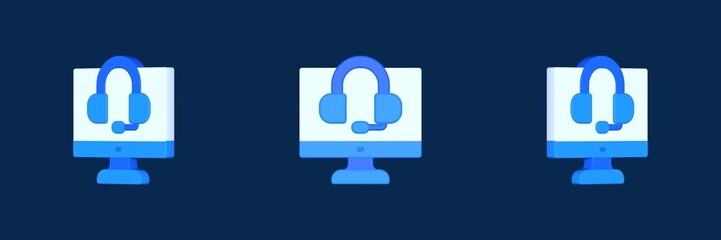 monitor shopping ecommerce 3D icon