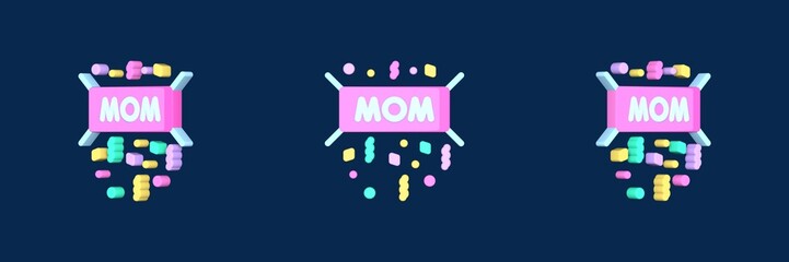 mothers day mothers day 3D icon