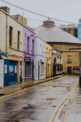 Obraz premium Dublin, Ireland - February 15 2025: Molesworth Place is located in the city centre of Dublin and features a large concentration of early eighteenth-century buildings, including the 