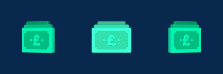 pound money 3D icon