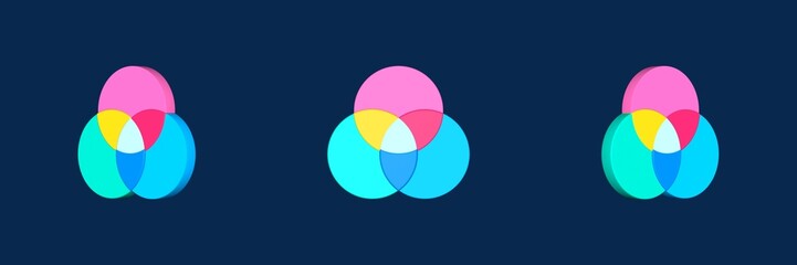 rgb print design thinking 3D icon