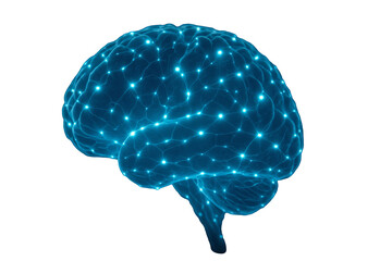 Brain Technology Synapses Isolated Transparent Background