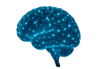 Brain Technology Synapses Isolated Transparent Background