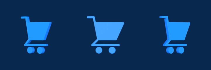 shopping cart user interface 3D icon © srenhouse