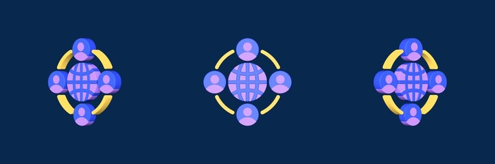 social media marketing 3D icon