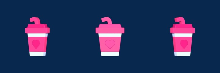 soft drink love 3D icon