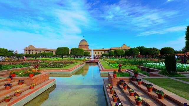 Amrit Udyan ( formerly known as  Mughal Garden) Rashtrapati Bhavan, House of President of India 